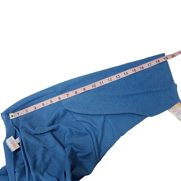 Lularoe Shirley Kimono Wrap SZ S Small Blue Solid - Picture 7 of 7